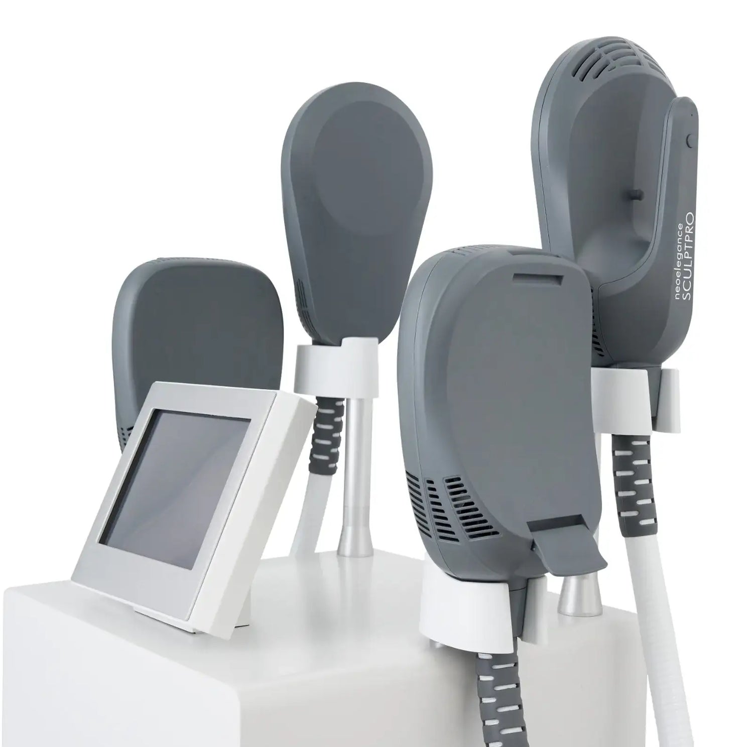 A view of the four probes used in the Neo Body SculptPro from Neo Elegance