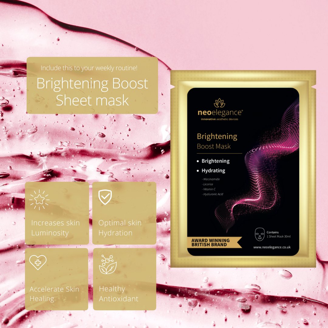 Brightening Boost Sheet Mask - Illuminate Skin - Neo Elegance Ltd