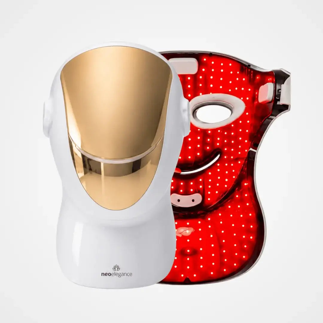 LUMIDERMA LED Face & Neck Mask with Red, Blue & Near-Infrared Light - Neo Elegance