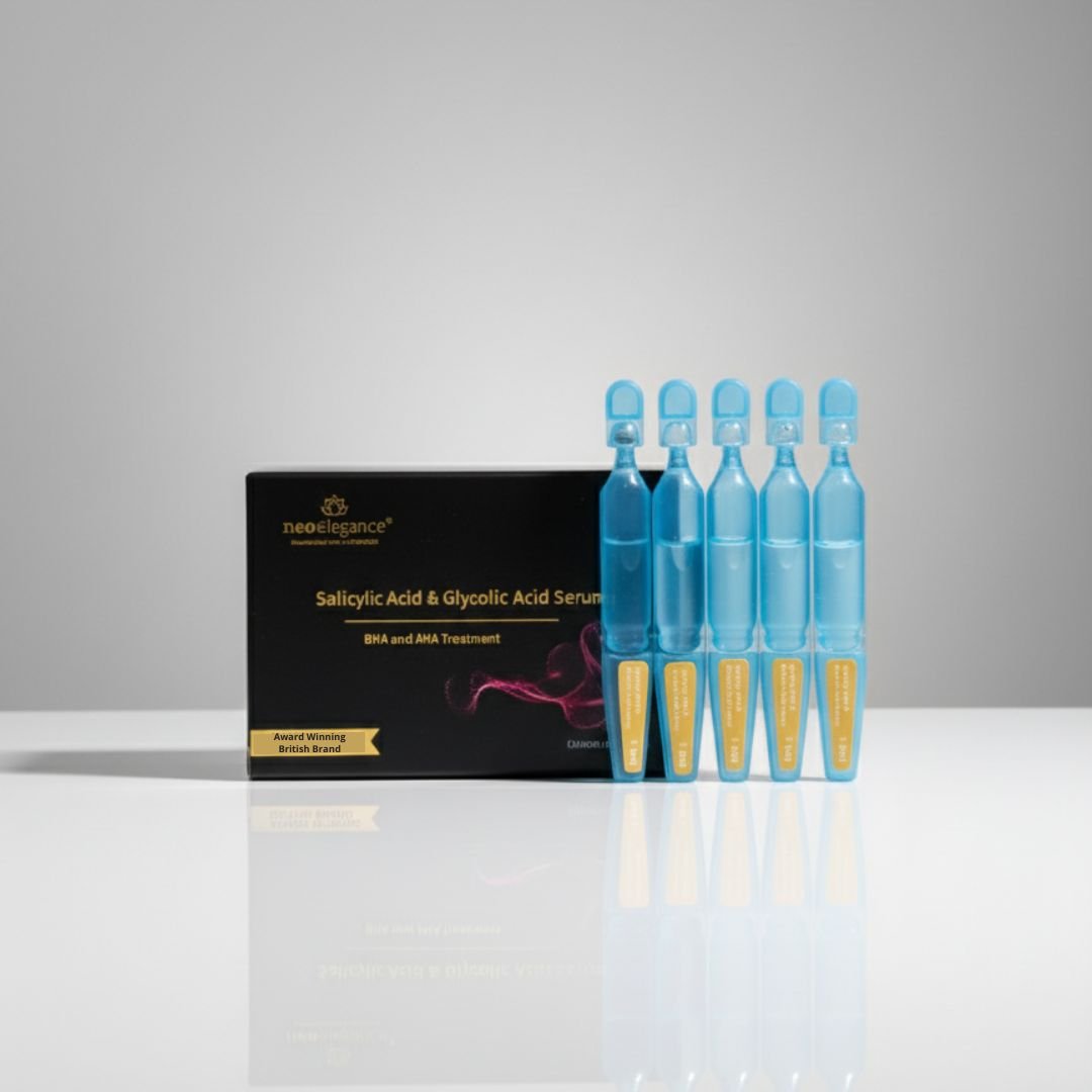Salicylic &amp; Glycolic Acid Serum Ampoules – Exfoliating &amp; Brightening Treatment - Neo Elegance